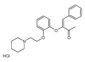 (E)-4-phenyl-3-[2-(2-piperidin-1-ium-1-ylethoxy)phenoxy]but-3-en-2-one,chloride Structure