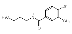 4-溴-N-丁基-3-甲基苯甲酰胺结构式