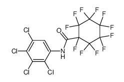 2',3',4',5'-tetrachloro-1,2,2,3,3,4,4,5,5,6,6-undecafluorocyclohexanecarboxanilide结构式