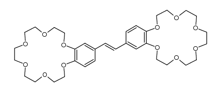 18-[(E)-2-(2,3,5,6,8,9,11,12,14,15-decahydro-1,4,7,10,13,16-benzohexaoxacyclooctadecin-18-yl)-1-ethenyl]-2,3,5,6,8,9,11,12,14,15-decahydro-1,4,7,10,13,16-benzohexaoxacyclooctadecine结构式