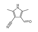 Pyrrole-3-carboxaldehyde, 4-cyano-2,5-dimethyl- (6CI) Structure
