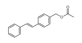 (E)-4-styrylbenzyl acetate Structure