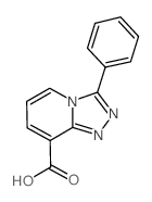 3-苯基[1,2,4]三唑并[4,3-a]吡啶-8-羧酸结构式