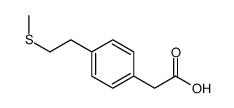2-[4-(2-methylsulfanylethyl)phenyl]acetic acid Structure