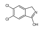 5,6-dichloro-2,3-dihydroisoindol-1-one结构式