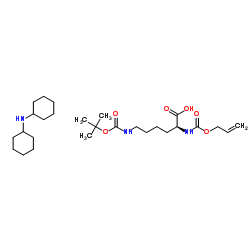 N-BOC-O-甲醛基-L-赖氨酸 二环己基亚胺盐结构式