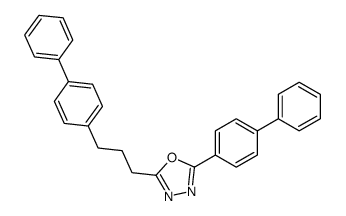 2-(4-phenylphenyl)-5-[3-(4-phenylphenyl)propyl]-1,3,4-oxadiazole Structure