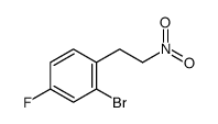 2-bromo-4-fluoro-1-(2-nitroethyl)benzene结构式