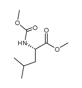 methyl (S)-2-methoxycarbonylamino-4-methyl-valerate Structure