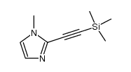 2-(trimethylsilyl)ethynyl-1-methylimidazole结构式