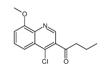 1-(4-CHLORO-8-METHOXYQUINOLIN-3-YL)BUTAN-1-ONE结构式