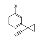 1-(4-溴吡啶-2-基)环丙烷甲腈结构式