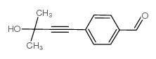 4-(3-羟基-3-甲基丁-1-炔-1-基)苯甲醛结构式