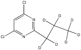 4,6-Dichloro-2-(n-propyl-d7)-pyrimidine结构式