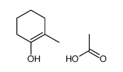 acetic acid,2-methylcyclohexen-1-ol结构式