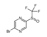 2-Bromo-5-[(trifluoromethyl)sulfinyl]pyrazine Structure