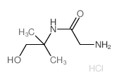 2-Amino-N-(2-hydroxy-1,1-dimethylethyl)acetamide hydrochloride Structure