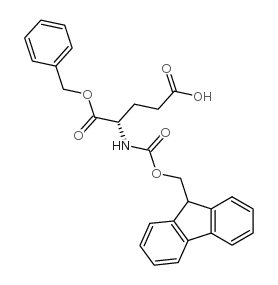 Fmoc-L-谷氨酸-α-苄酯结构式