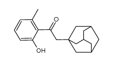 2-(adamantan-1-yl)-1-(2-hydroxy-6-methylphenyl)ethanone Structure