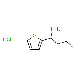 1-(thiophen-2-yl)butan-1-amine hydrochloride Structure