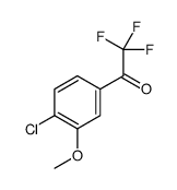 1-(4-氯-3-甲氧基苯基)-2,2,2-三氟乙酮结构式