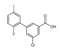 3-chloro-5-(2-fluoro-5-methylphenyl)benzoic acid Structure