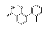 2-methoxy-3-(2-methylphenyl)benzoic acid Structure