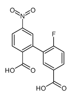 3-(2-carboxy-5-nitrophenyl)-4-fluorobenzoic acid结构式