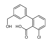 2-chloro-6-[3-(hydroxymethyl)phenyl]benzoic acid Structure