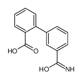 2-(3-carbamoylphenyl)benzoic acid结构式