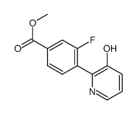 methyl 3-fluoro-4-(3-hydroxypyridin-2-yl)benzoate结构式