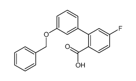 4-fluoro-2-(3-phenylmethoxyphenyl)benzoic acid结构式