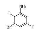 3-溴-2,5-二氟苯胺结构式