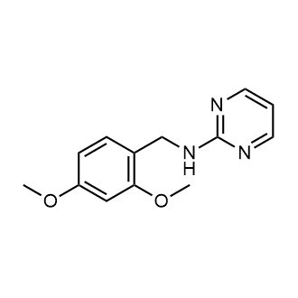 N-[(2,4-二甲氧基苯基)甲基]嘧啶-2-胺结构式