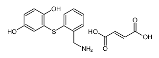 2-[2-(aminomethyl)phenyl]sulfanylbenzene-1,4-diol,(E)-but-2-enedioic acid结构式