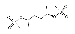 (2R,5R)-hexane-2,5-diyl dimethanesulfonate结构式