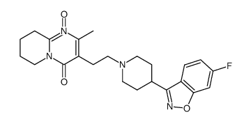 3-(2-(4-(6-fluorobenzo[d]isoxazol-3-yl)piperidin-1-yl)ethyl)-2-methyl-4-oxo-6,7,8,9-tetrahydro-4H-pyrido[1,2-a]pyrimidine 1-oxide Structure