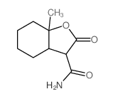 3-Benzofurancarboxamide,octahydro-7a-methyl-2-oxo-结构式
