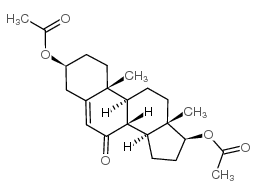 (3-acetyloxy-10,13-dimethyl-7-oxo-1,2,3,4,8,9,11,12,14,15,16,17-dodecahydrocyclopenta[a]phenanthren-17-yl) acetate结构式