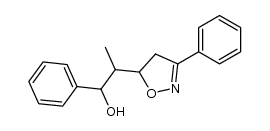 1-phenyl-2-(3-phenyl-4,5-dihydroisoxazol-5-yl)propan-1-ol Structure
