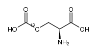 (4-13C)-L-glutamic acid Structure
