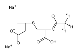 N-Acetyl-S-(3-carboxy-2-propyl)-L-cysteine-d3 disodium结构式