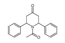 1-acetyl-2,6-diphenylpiperidin-4-one Structure
