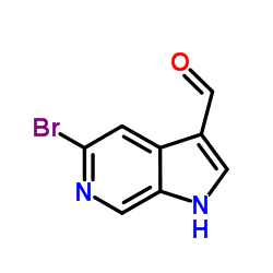 5-Bromo-1H-pyrrolo[2,3-c]pyridine-3-carbaldehyde structure