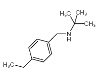 N-(tert-butyl)-N-(4-ethylbenzyl)amine结构式