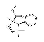 3-methoxycarbonyl-4-phenyl-3,5,5-trimethyl-1-pyrazoline结构式