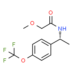 (R)-2-甲氧基-N-(1-(4-(三氟甲氧基)苯基)乙基)乙酰胺结构式