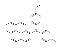 N,N-bis(4-ethylphenyl)pyren-1-amine Structure