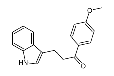 3-(1H-indol-3-yl)-1-(4-methoxyphenyl)propan-1-one结构式