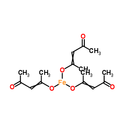 乙酰丙酮铁(III)结构式